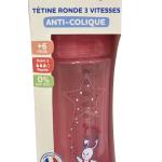 Biberon Dodie 330 ml Anti-Colique Tétine Ronde Débit 3 – Je danse